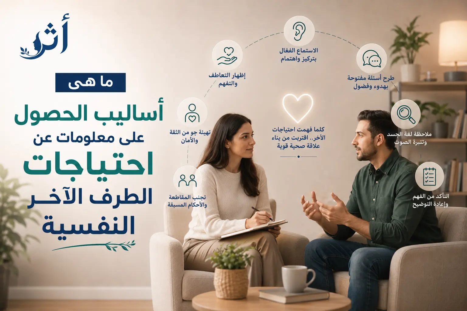 كيف احصل على معلومات عن الاحتياجات النفسية للطرف الاخر  ؟