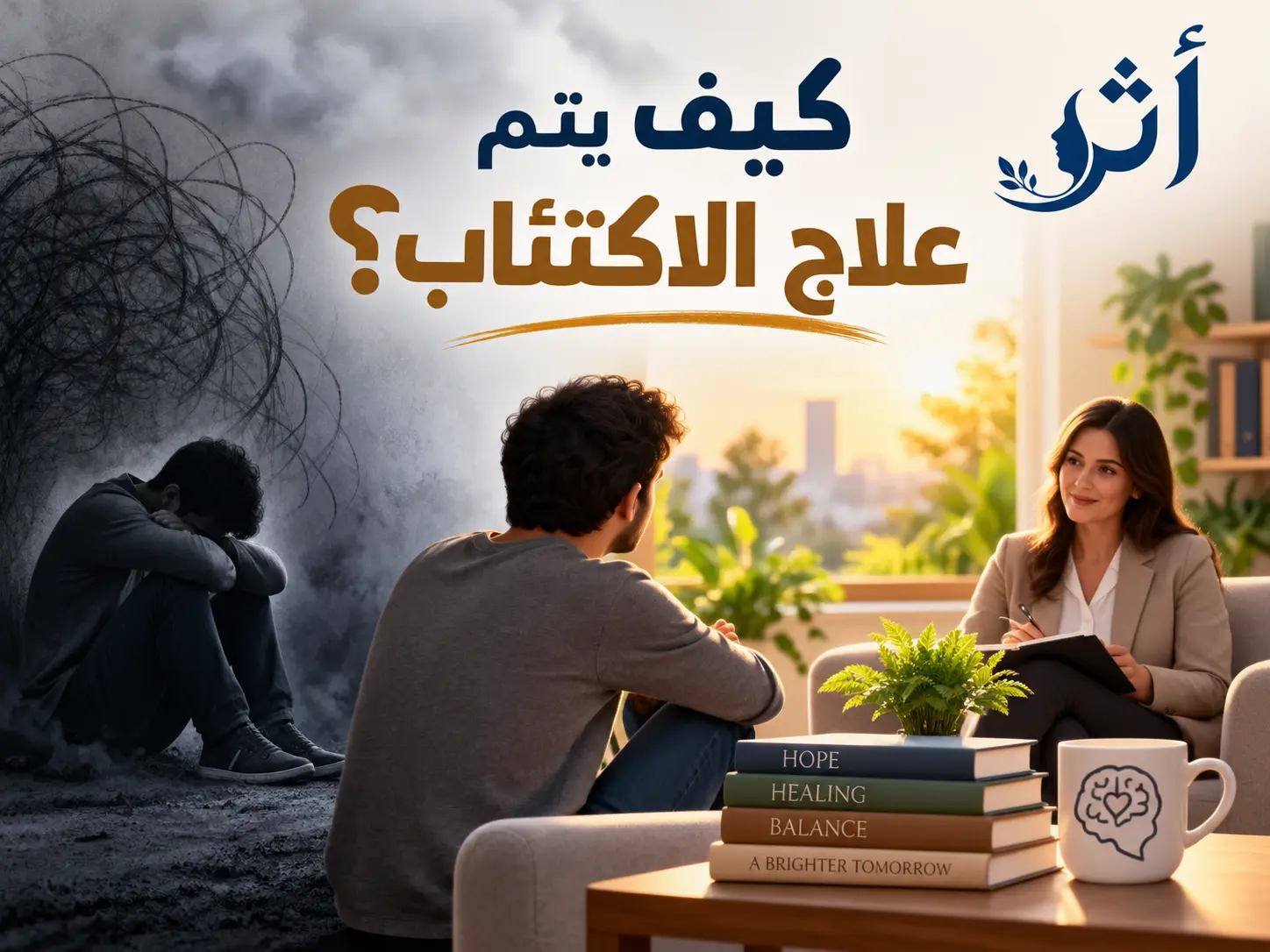كيف يتم علاج الاكتئاب؟