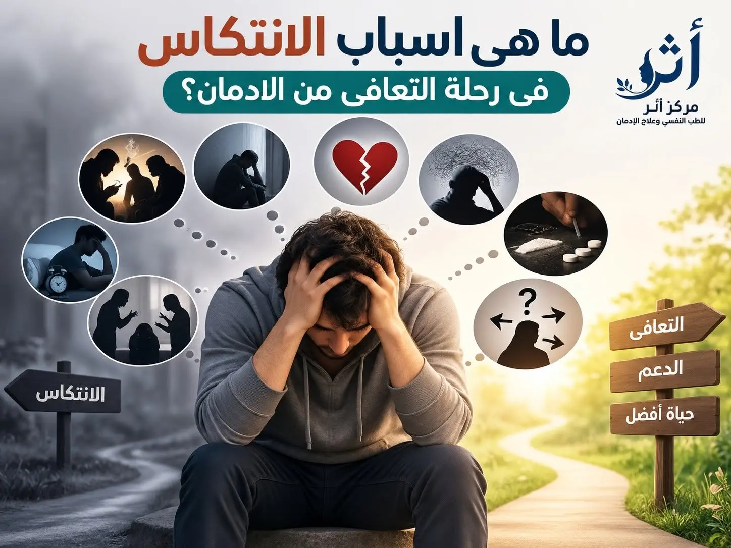 ما هى اسباب الانتكاس فى رحلة التعافى من الادمان